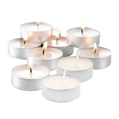 Velas Flotantes Blancas, Pack 50 unidades.-1