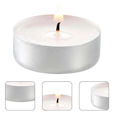 Velas Flotantes Blancas, Pack 50 unidades.-2
