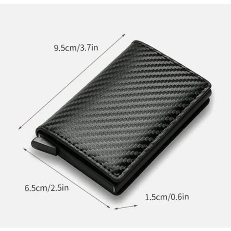 Billetera Hombre, Porta Tarjetas Protección Rfid  -1