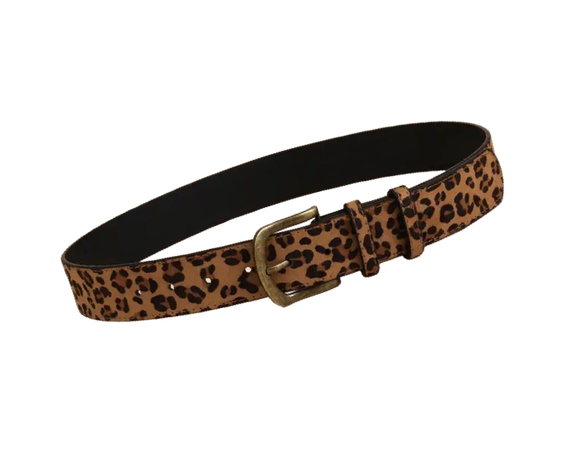 Cinturón Con Estampado De Leopardo Estilo Para Mujer Y Onda.-2