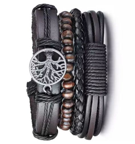 Pulsera Brazalete Con Diseño Árbol de la Vida, Ecológica -2