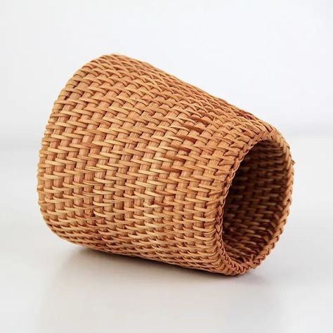 Cesta De Ratán Canasto Decorativo De Almacenamiento-0