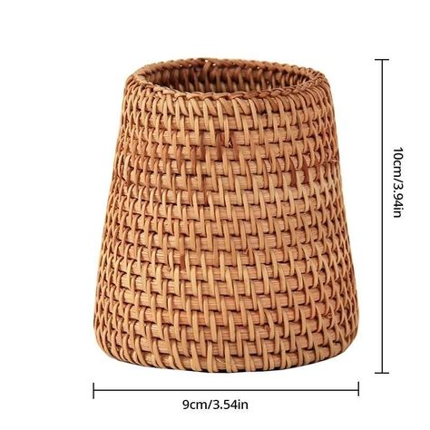 Cesta De Ratán Canasto Decorativo De Almacenamiento-1