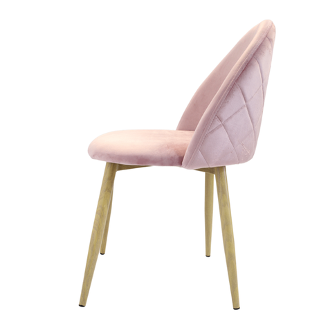 Silla Velvet Oak Rosa Vintage -2