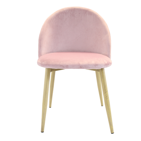 Silla Velvet Oak Rosa Vintage -1