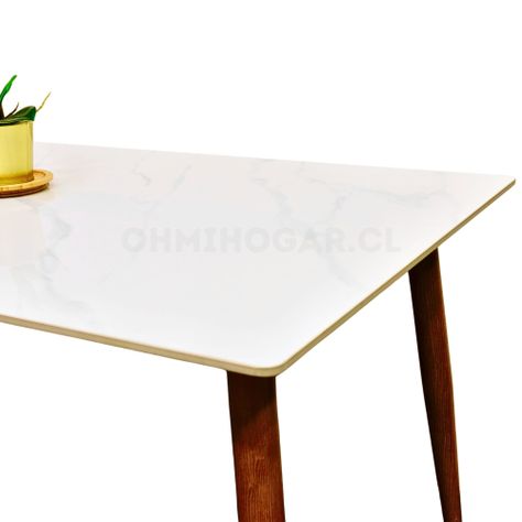 Mesa de Comedor de Cuarzo Calacatta Soft 140x80cm-3