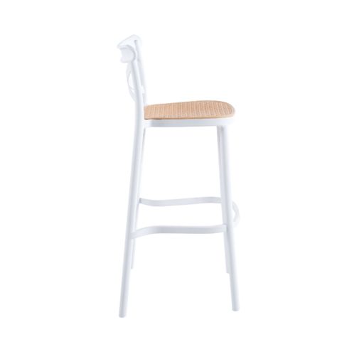 Pack 4 Taburetes Crossback Basic Blanco 76cm -2