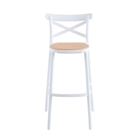 Pack 4 Taburetes Crossback Basic Blanco 76cm -4