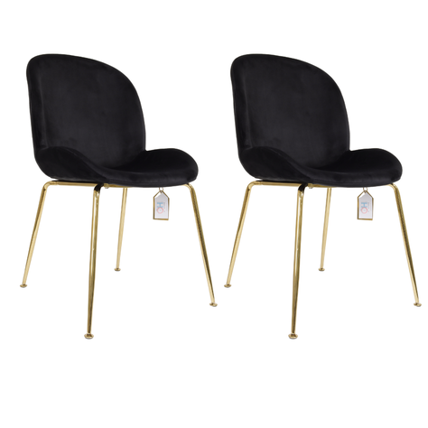 Pack de 2 Sillas Berta Velvet Negro-0