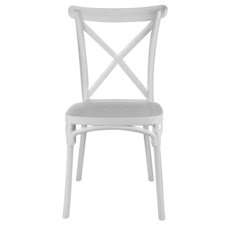 Pack 4 Sillas Crossback Basic Blanco -1