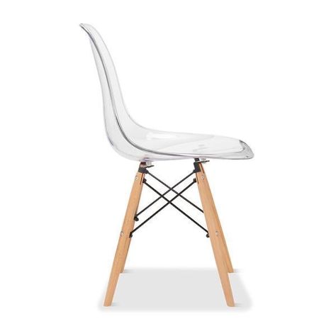 Silla Eames Transparente monolitica -1