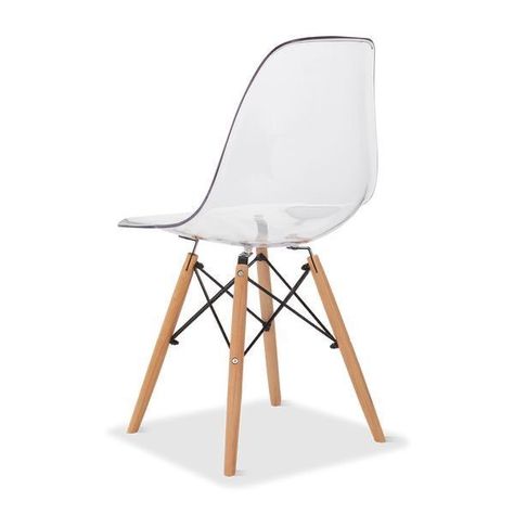 Silla Eames Transparente monolitica -2