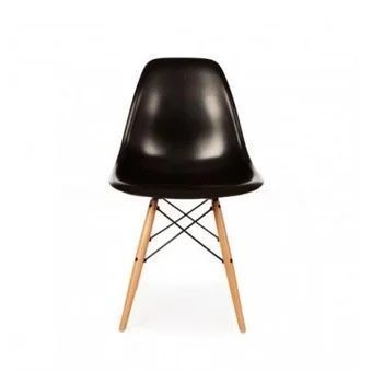 Comedor Redondo de 100cm Negro + 4 Sillas Eames Negro-3