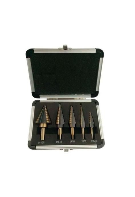 Brocas Conicas Paso A Paso Cobalto + Maleta-0