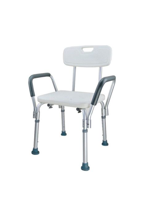 Silla para ducha con apoya brazos-0
