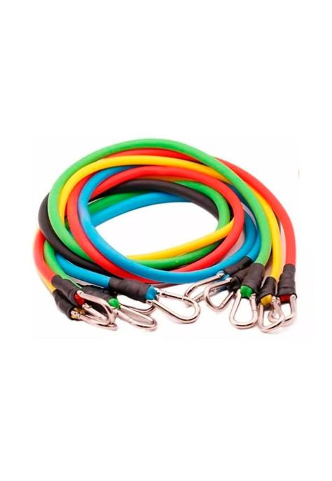 Set Bandas Elásticas De Resistencia 11 Piezas Latex Fitness-1