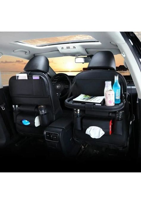 X2 Ecocuero Organizador Auto Respaldo De Asiento Portavasos-1