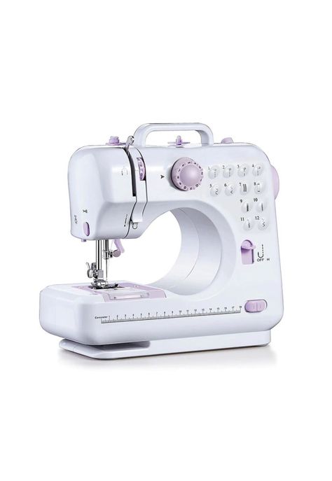 Máquina Coser Overlock Portátil Pedal Eléctrica 12 Puntos-0