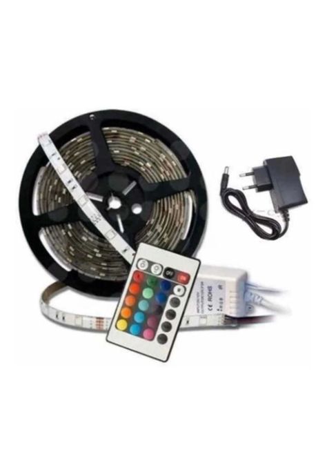 Cinta Luces Tira 300 Led 5 Metros Rgb Multicolor +control-1