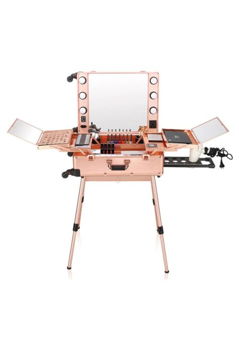 Maleta Profesional de Maquillaje con Luces Tamaño L-0