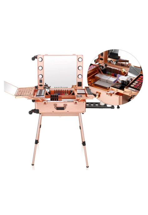 Maleta Profesional de Maquillaje con Luces Tamaño L-2