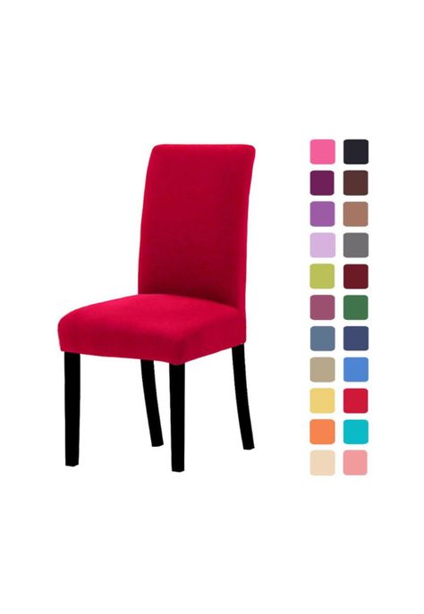 Pack 6 Funda De Silla Para Comedor Spandex Colores-0