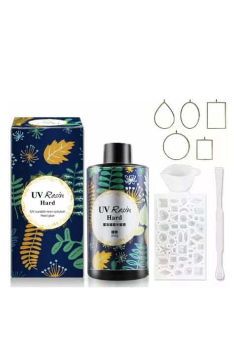 Kit Resina Uv 200g Crystal De Secado Rapido-0