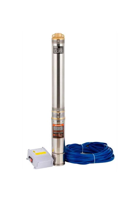 Bomba Sumergible Pozo Profundo 3 Pulgadas 0.75 Hp + 20mt Cable-0