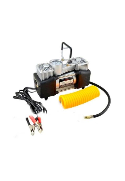 Compresor Aire Doble Cilindro 12v Inflador Neumáticos-0