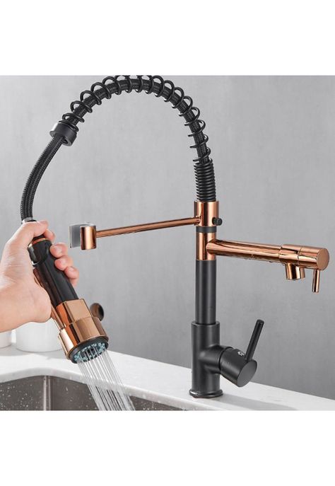 Grifo Llave Lavaplatos Monomando Cocina Extensible Triple-2