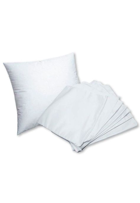 Pack 10 funda almohada 40x40 cm Sublimacion Blanca-0