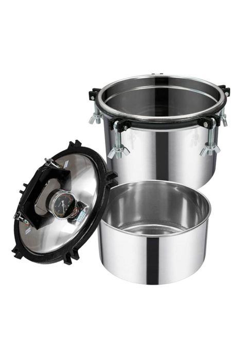 Esterilizador Autoclave Vapor Presión Acero Inoxidable 8L-1