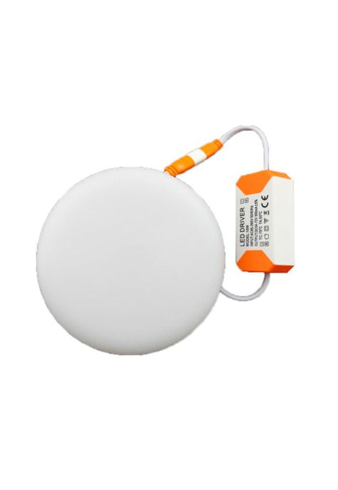 Foco Panel Plafón Led 18w Sobrepuesto Redondo Frio-0