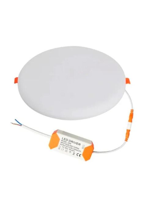 Foco Panel Plafón Led 18w Sobrepuesto Redondo Frio-1