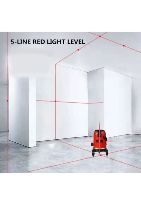 Nivel Laser Autonivelación 5 Líneas Roja 360 Grados-1