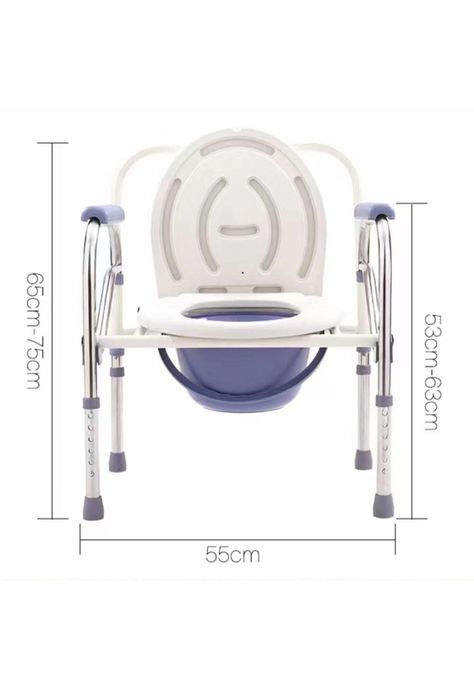 Baño Inodoro W.c Portátil Plegable Silla Ducha-2
