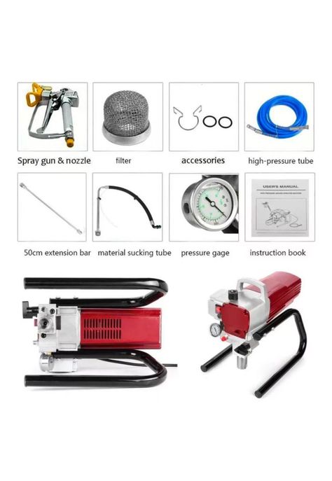 Equipo de pintura airless 1.700 w 2.3 lpm 3200 psi profesional-1