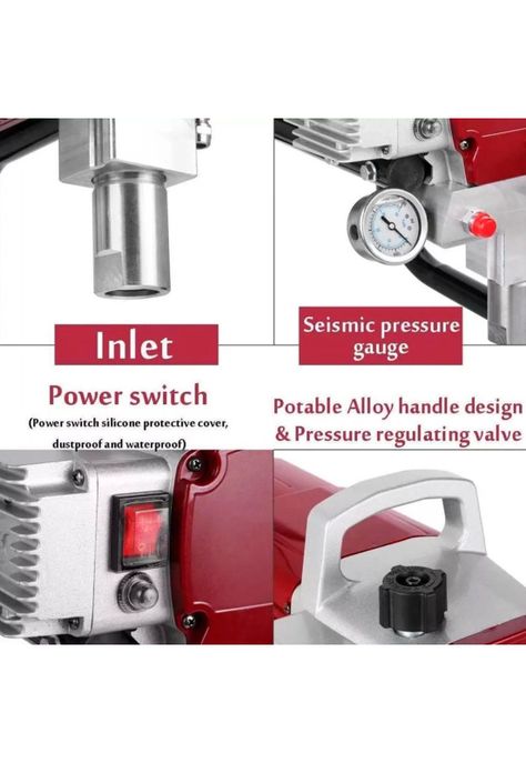 Equipo de pintura airless 1.700 w 2.3 lpm 3200 psi profesional-2