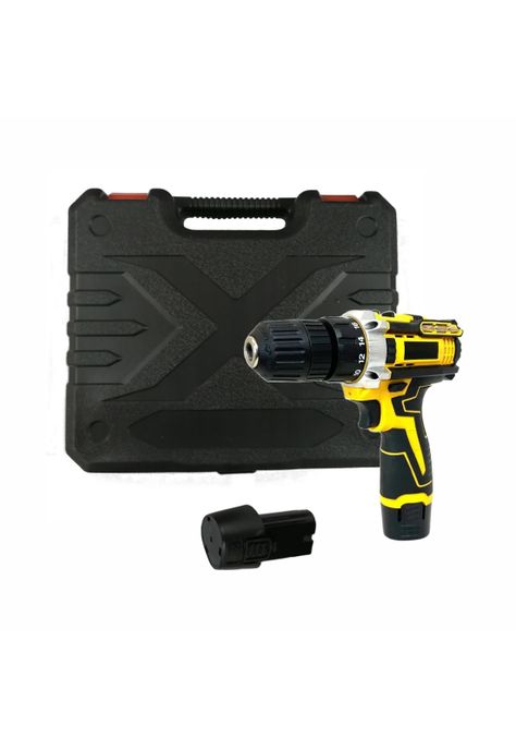 Taladro Inalambrico Destornillador 2 baterias + Accesorios + Maleta-0