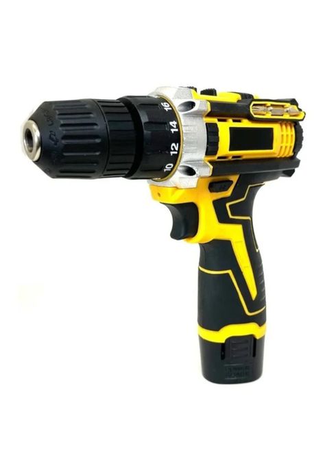 Taladro Inalambrico Destornillador 2 baterias + Accesorios + Maleta-1