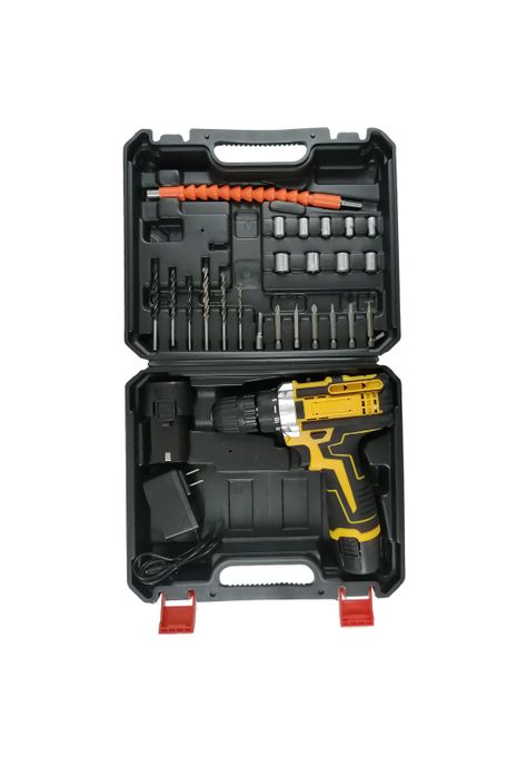 Taladro Inalambrico Destornillador 2 baterias + Accesorios + Maleta-3