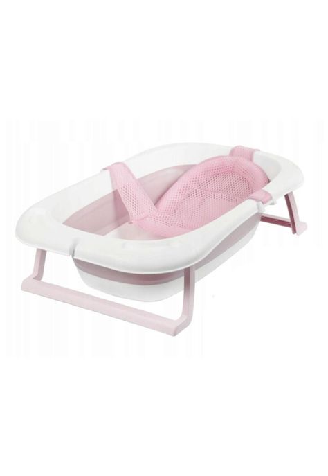 Tina Bañera Plegable Para Bebé Antideslizante + Malla-0