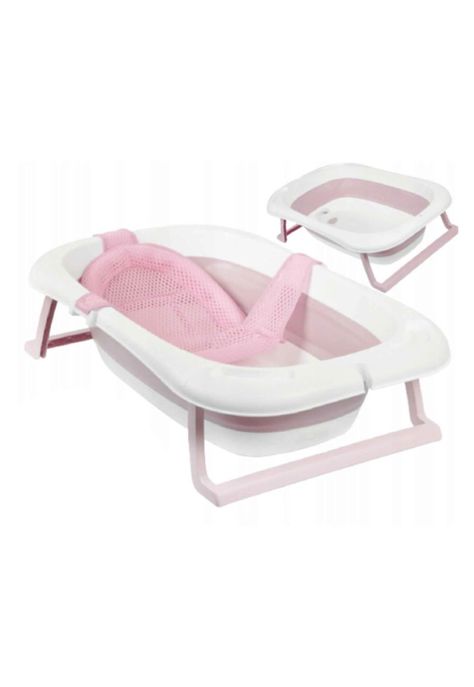 Tina Bañera Plegable Para Bebé Antideslizante + Malla-1