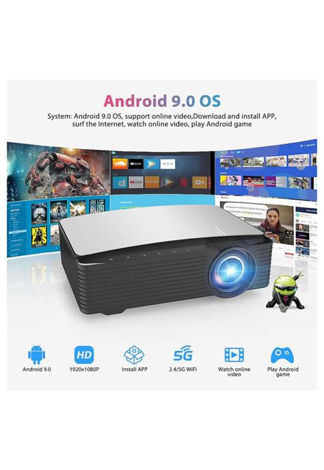 Proyector Led 8000 Lm Android 9.0 Wifi Miracast-1