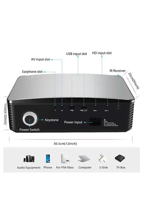 Proyector Led 8000 Lm Android 9.0 Wifi Miracast-2