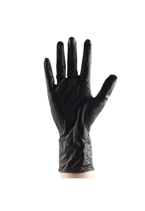 Guantes De Nitrilo Negro Caja 100 Unidades-0