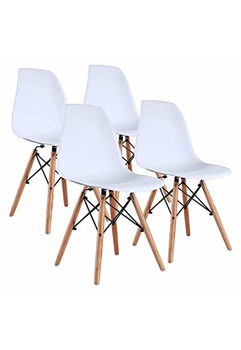 Set De 4 Sillas Eames Paris Para Comedor Colores-0
