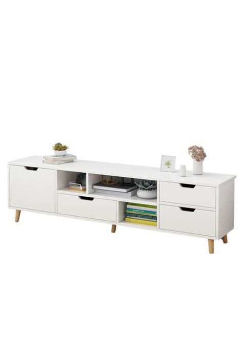 Rack TV 140x30x38cm 4 cajones Chic Home-0