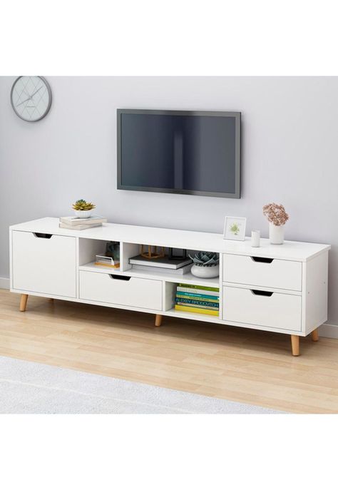 Rack TV 140x30x38cm 4 cajones Chic Home-1