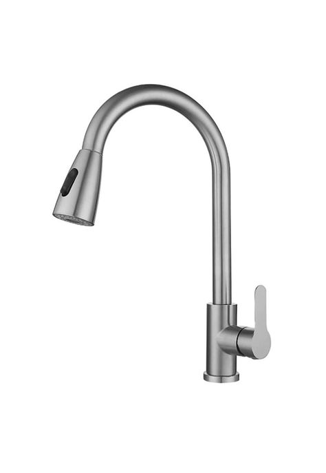 Llave Monomando Lavaplatos Extensible Profesional Niquel-0